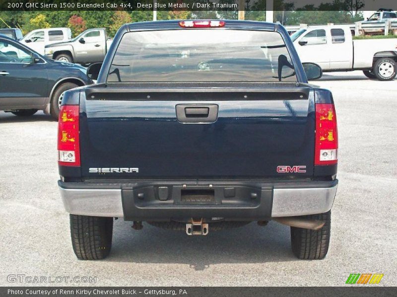 Deep Blue Metallic / Dark Titanium 2007 GMC Sierra 1500 Extended Cab 4x4