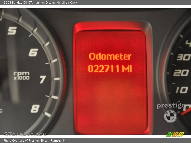 Ignition Orange Metallic / Onyx 2008 Pontiac G8 GT