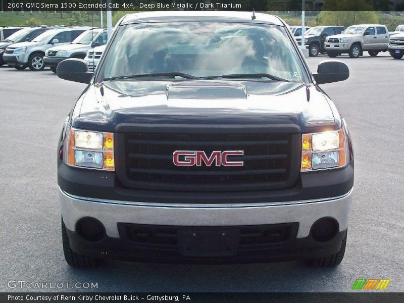 Deep Blue Metallic / Dark Titanium 2007 GMC Sierra 1500 Extended Cab 4x4