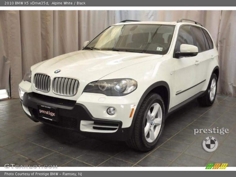 Alpine White / Black 2010 BMW X5 xDrive35d