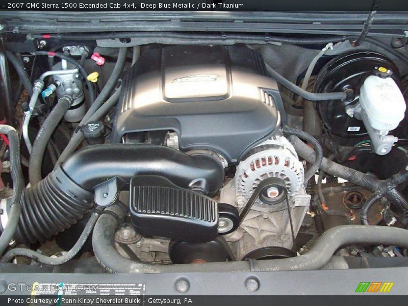 Deep Blue Metallic / Dark Titanium 2007 GMC Sierra 1500 Extended Cab 4x4