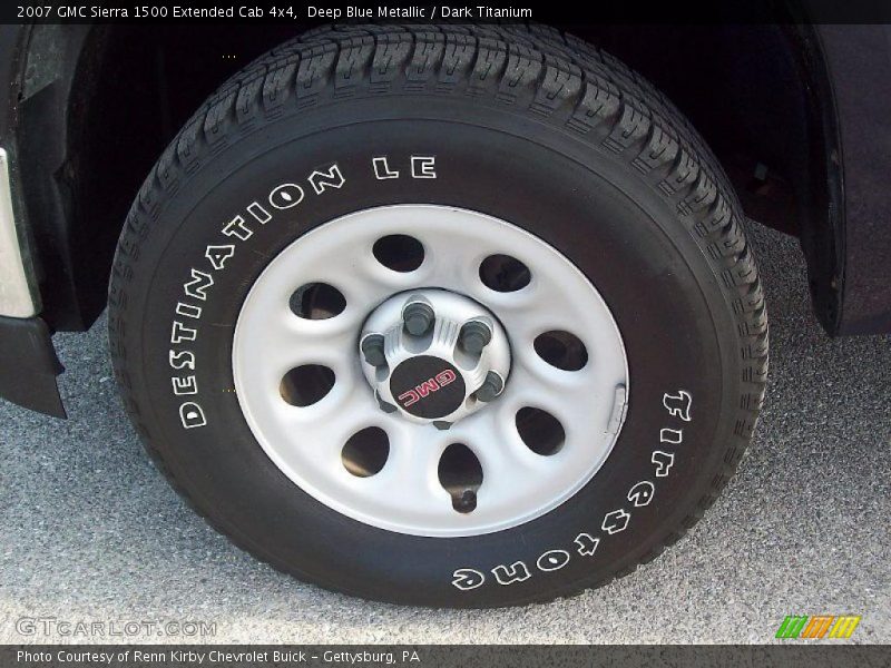 Deep Blue Metallic / Dark Titanium 2007 GMC Sierra 1500 Extended Cab 4x4