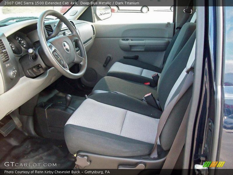 Deep Blue Metallic / Dark Titanium 2007 GMC Sierra 1500 Extended Cab 4x4