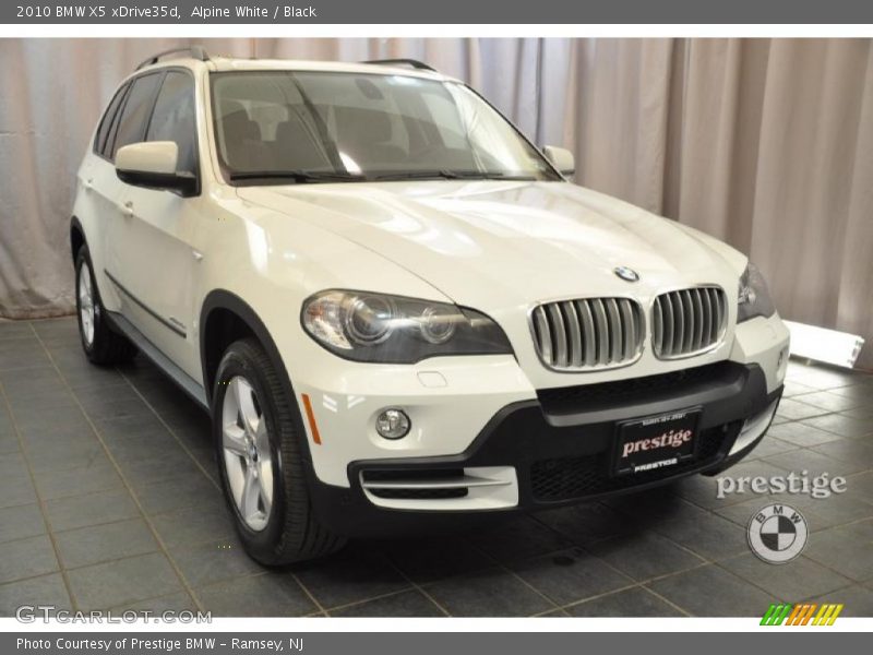 Alpine White / Black 2010 BMW X5 xDrive35d