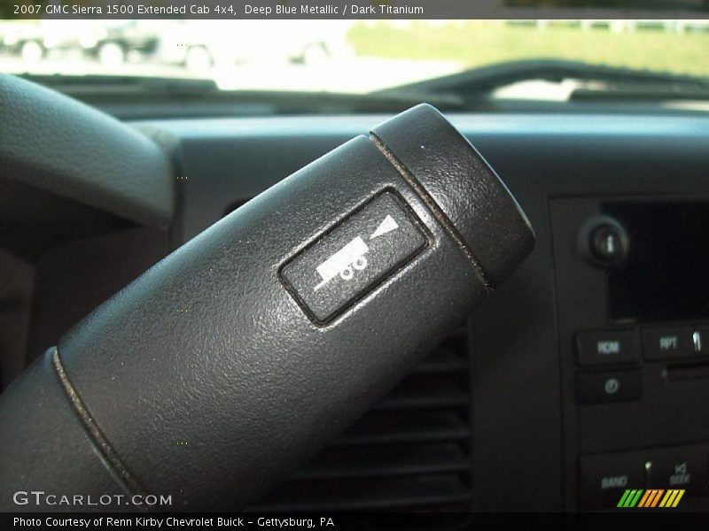 Deep Blue Metallic / Dark Titanium 2007 GMC Sierra 1500 Extended Cab 4x4