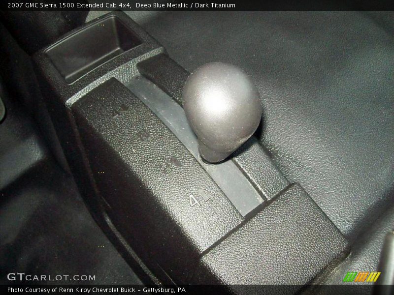 Deep Blue Metallic / Dark Titanium 2007 GMC Sierra 1500 Extended Cab 4x4