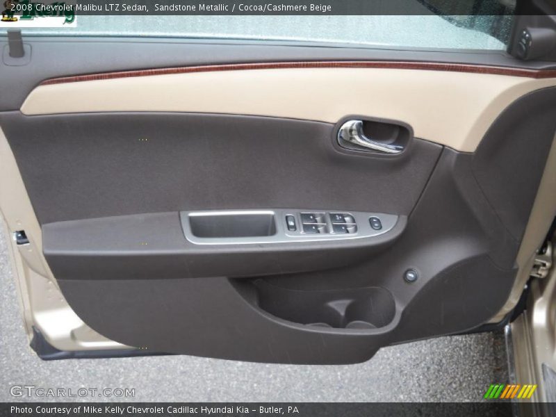 Sandstone Metallic / Cocoa/Cashmere Beige 2008 Chevrolet Malibu LTZ Sedan