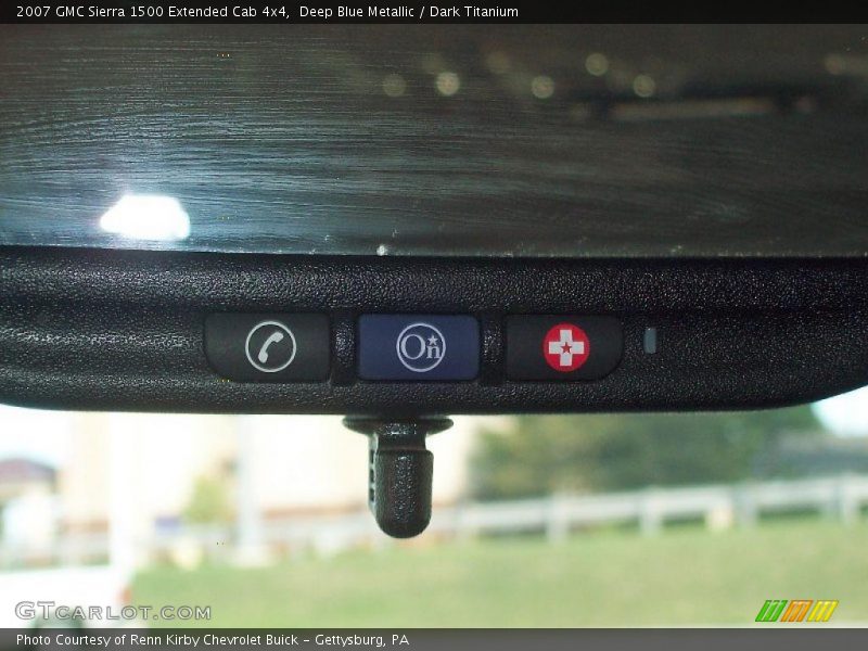 Deep Blue Metallic / Dark Titanium 2007 GMC Sierra 1500 Extended Cab 4x4