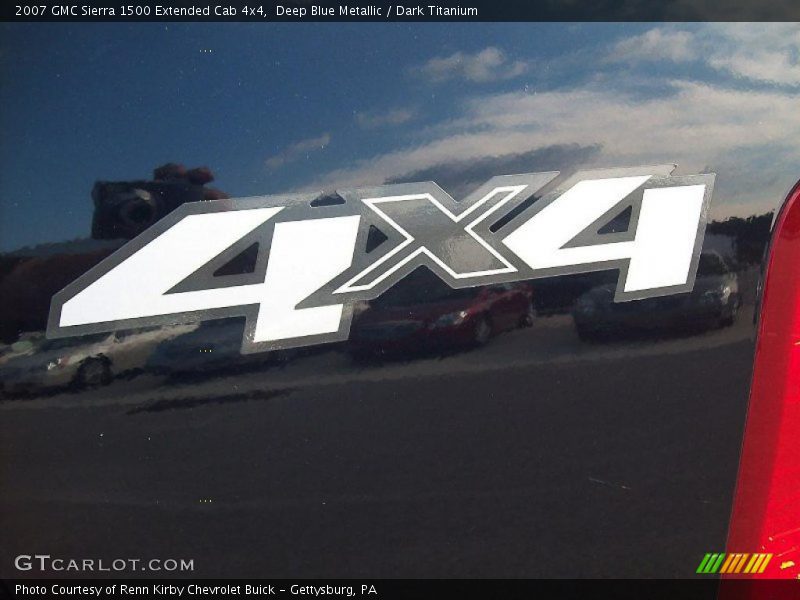 Deep Blue Metallic / Dark Titanium 2007 GMC Sierra 1500 Extended Cab 4x4