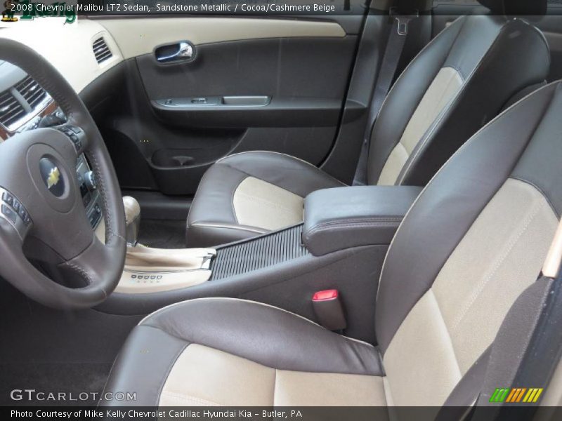 Sandstone Metallic / Cocoa/Cashmere Beige 2008 Chevrolet Malibu LTZ Sedan
