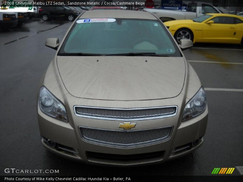 Sandstone Metallic / Cocoa/Cashmere Beige 2008 Chevrolet Malibu LTZ Sedan