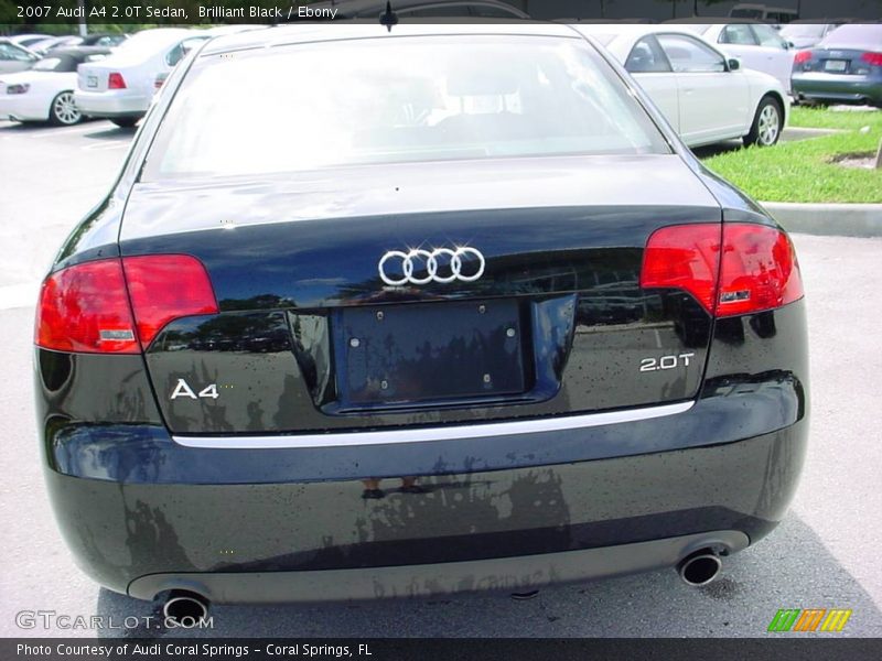 Brilliant Black / Ebony 2007 Audi A4 2.0T Sedan
