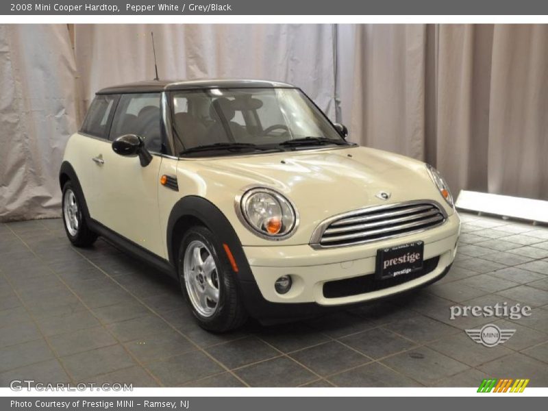 Pepper White / Grey/Black 2008 Mini Cooper Hardtop