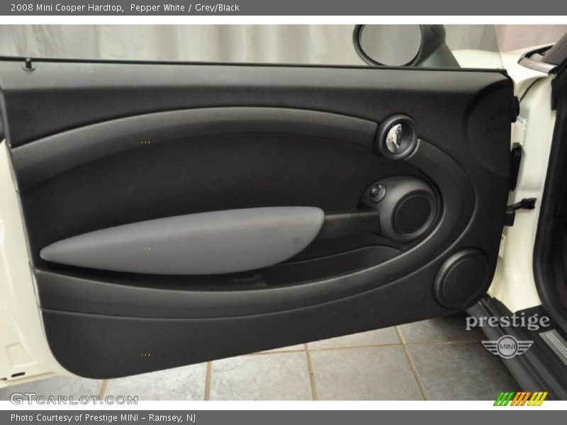 Pepper White / Grey/Black 2008 Mini Cooper Hardtop
