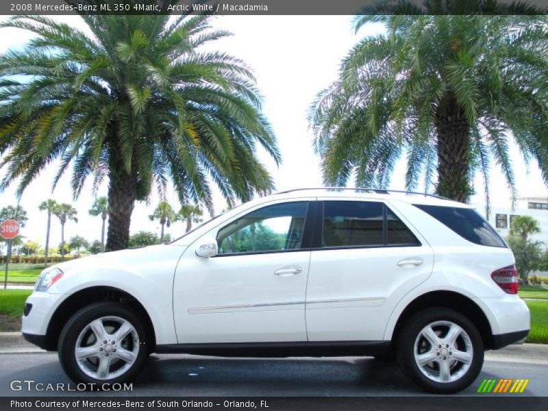 Arctic White / Macadamia 2008 Mercedes-Benz ML 350 4Matic