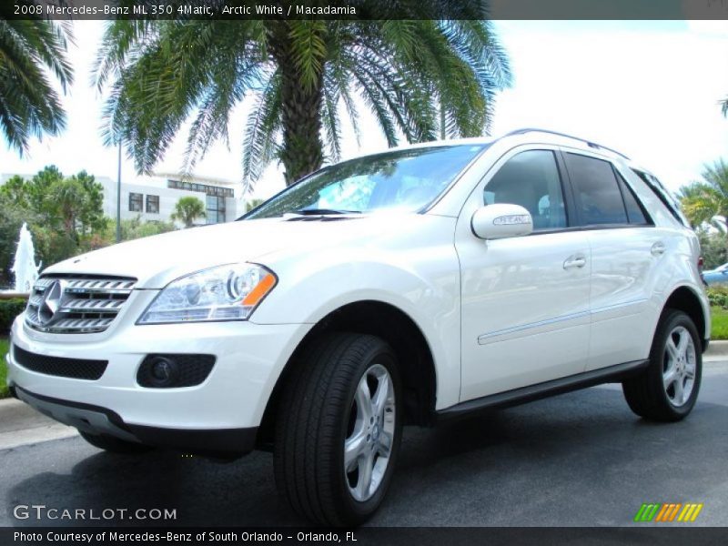 Arctic White / Macadamia 2008 Mercedes-Benz ML 350 4Matic