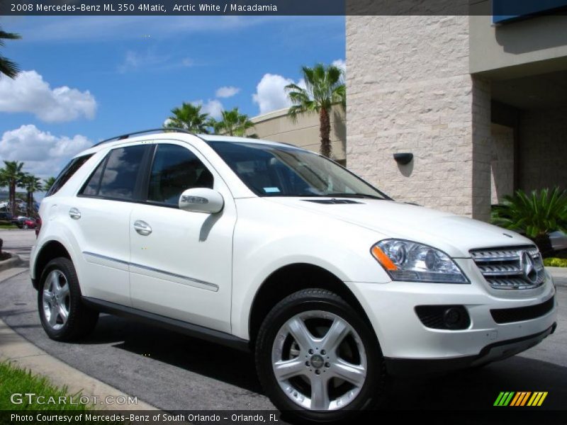 Arctic White / Macadamia 2008 Mercedes-Benz ML 350 4Matic