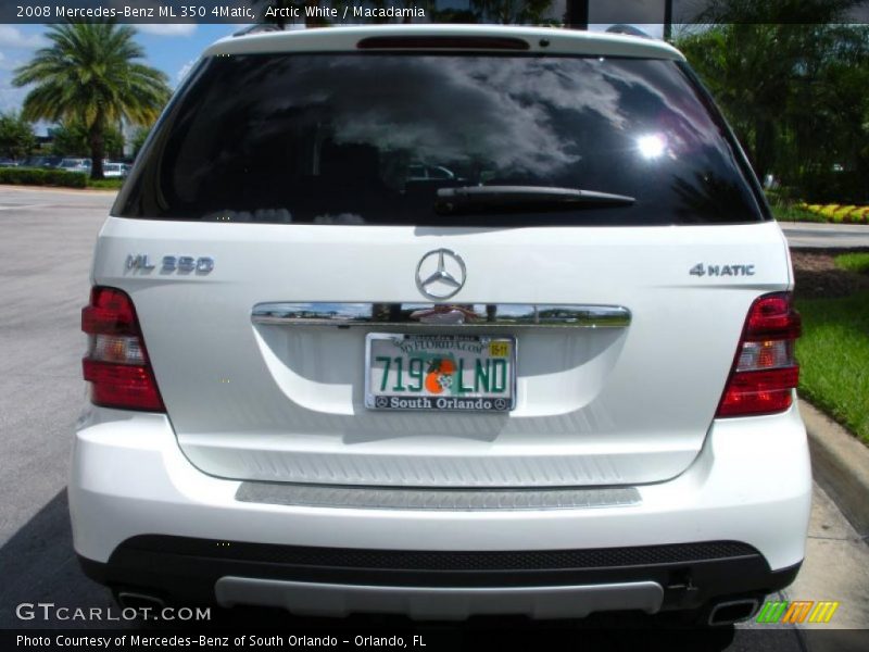 Arctic White / Macadamia 2008 Mercedes-Benz ML 350 4Matic