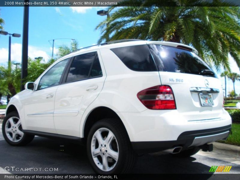 Arctic White / Macadamia 2008 Mercedes-Benz ML 350 4Matic