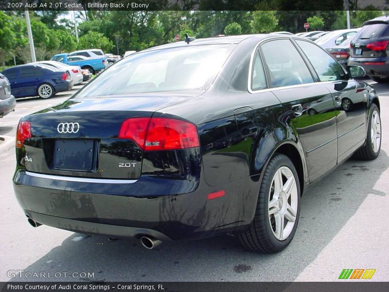 Brilliant Black / Ebony 2007 Audi A4 2.0T Sedan