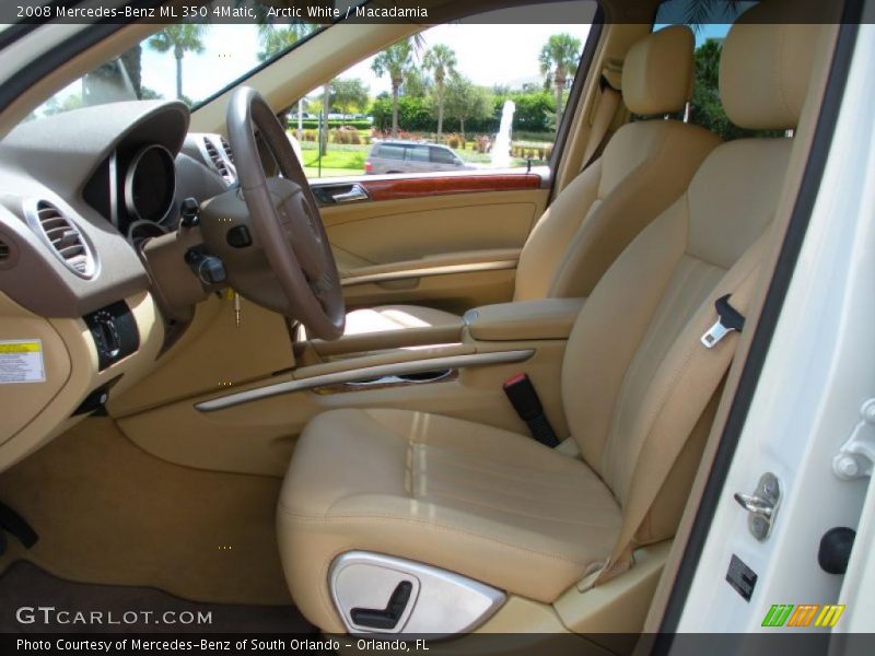 Arctic White / Macadamia 2008 Mercedes-Benz ML 350 4Matic