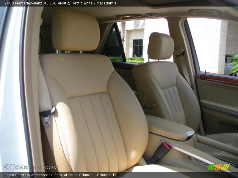 Arctic White / Macadamia 2008 Mercedes-Benz ML 350 4Matic