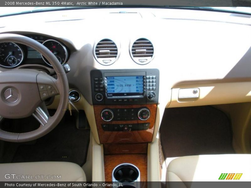 Arctic White / Macadamia 2008 Mercedes-Benz ML 350 4Matic