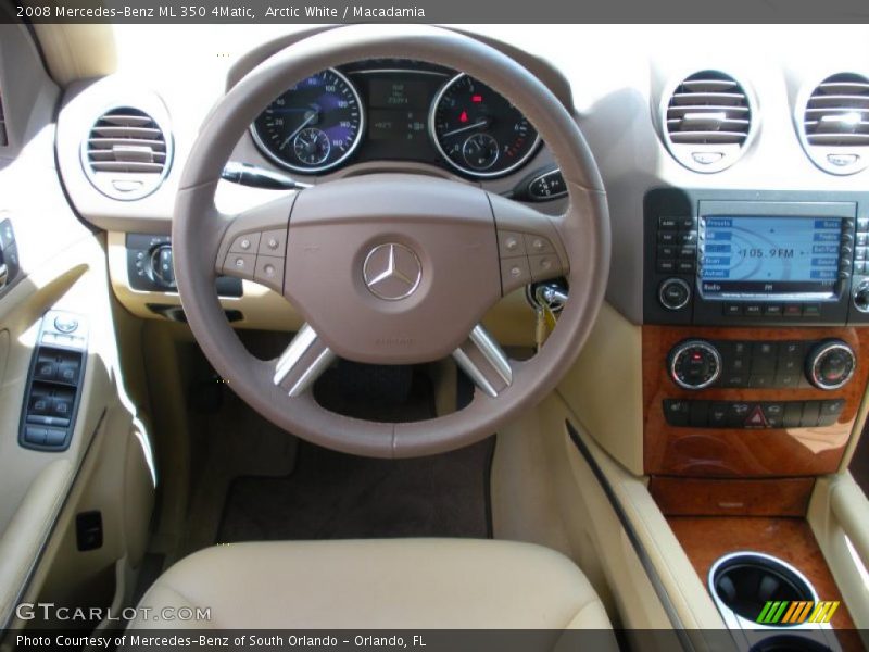 Arctic White / Macadamia 2008 Mercedes-Benz ML 350 4Matic