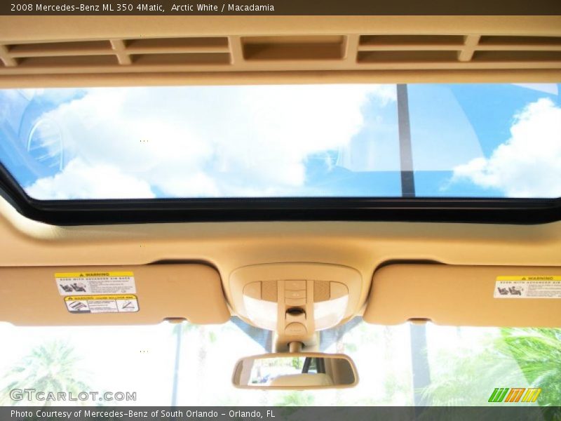 Arctic White / Macadamia 2008 Mercedes-Benz ML 350 4Matic