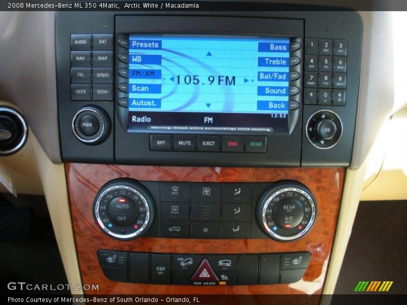 Arctic White / Macadamia 2008 Mercedes-Benz ML 350 4Matic