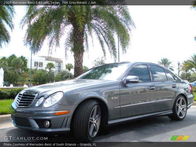 Flint Grey Metallic / Ash 2008 Mercedes-Benz E 63 AMG Sedan