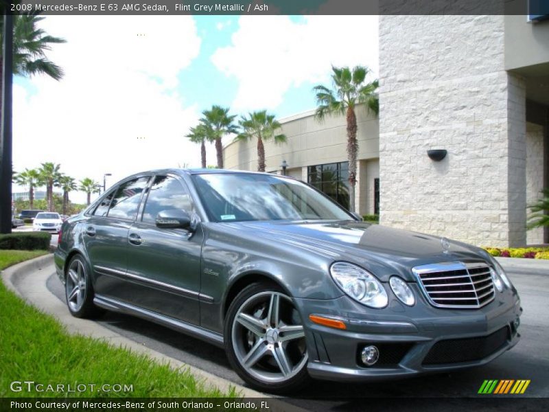 Flint Grey Metallic / Ash 2008 Mercedes-Benz E 63 AMG Sedan