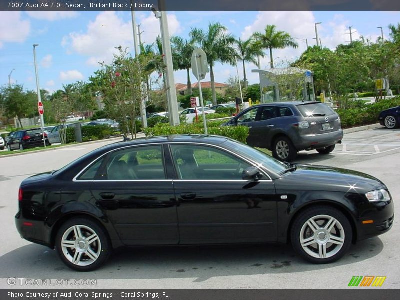 Brilliant Black / Ebony 2007 Audi A4 2.0T Sedan