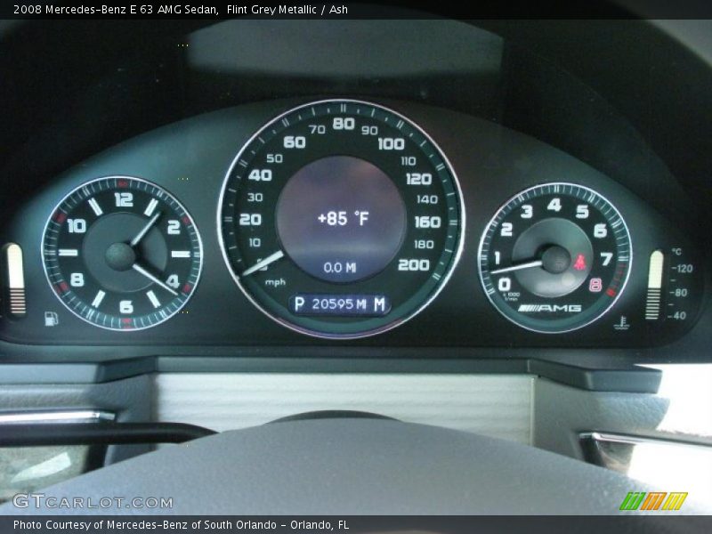 Flint Grey Metallic / Ash 2008 Mercedes-Benz E 63 AMG Sedan