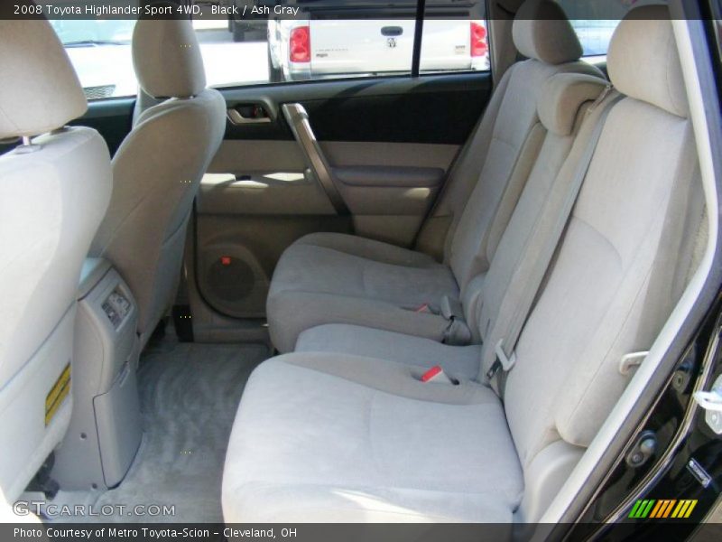 Black / Ash Gray 2008 Toyota Highlander Sport 4WD