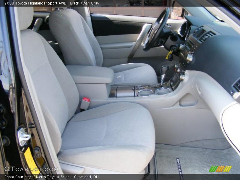 Black / Ash Gray 2008 Toyota Highlander Sport 4WD