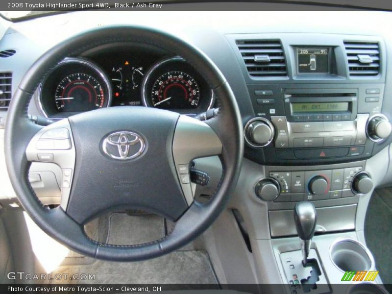 Black / Ash Gray 2008 Toyota Highlander Sport 4WD