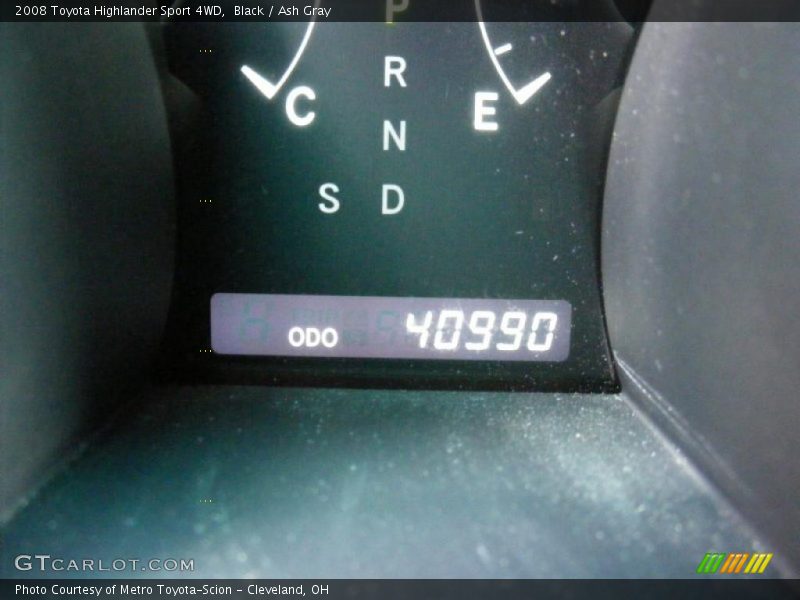 Black / Ash Gray 2008 Toyota Highlander Sport 4WD