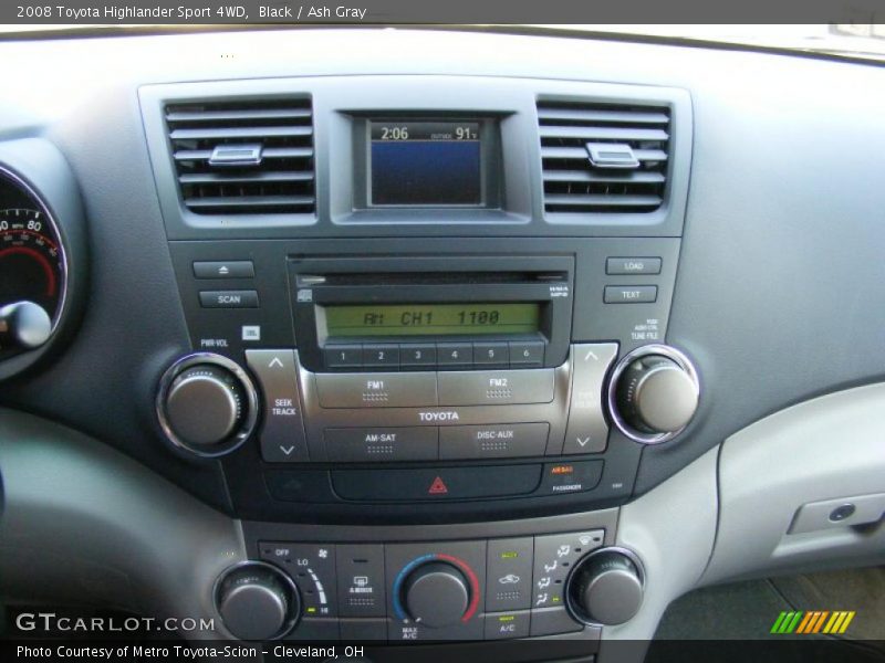 Black / Ash Gray 2008 Toyota Highlander Sport 4WD
