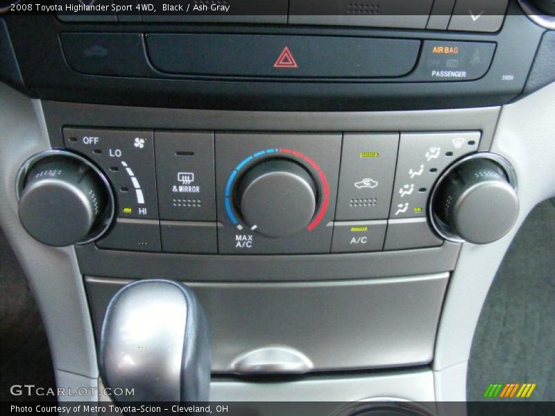 Black / Ash Gray 2008 Toyota Highlander Sport 4WD