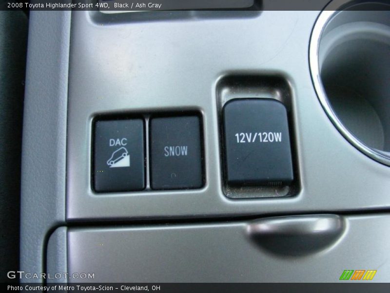 Black / Ash Gray 2008 Toyota Highlander Sport 4WD
