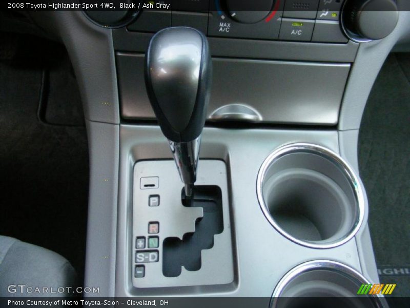 Black / Ash Gray 2008 Toyota Highlander Sport 4WD