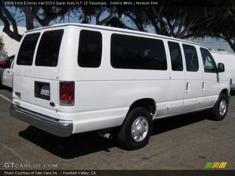 Oxford White / Medium Flint 2008 Ford E Series Van E350 Super Duty XLT 15 Passenger