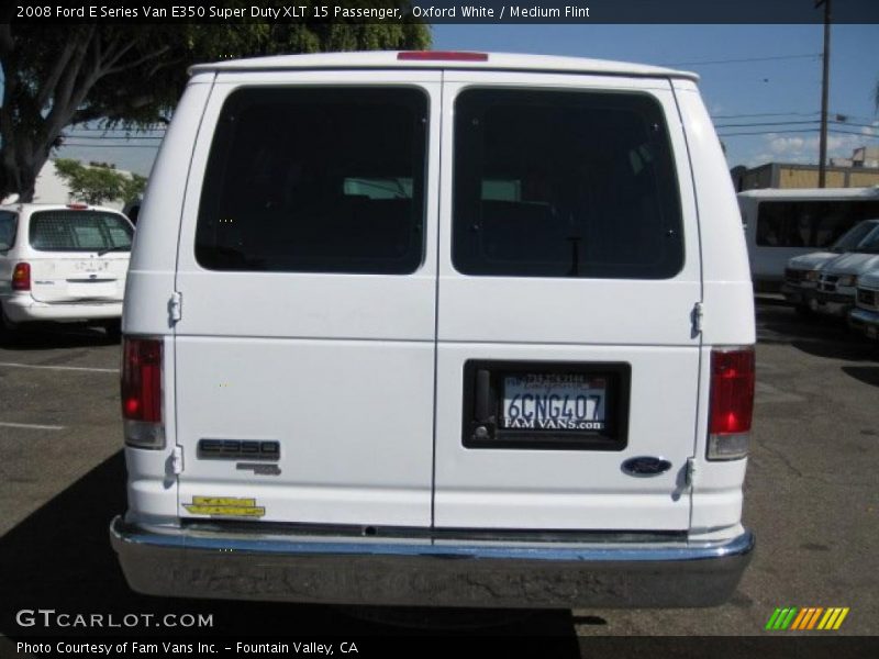 Oxford White / Medium Flint 2008 Ford E Series Van E350 Super Duty XLT 15 Passenger