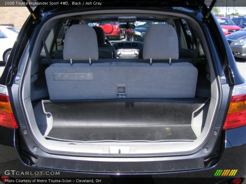 Black / Ash Gray 2008 Toyota Highlander Sport 4WD