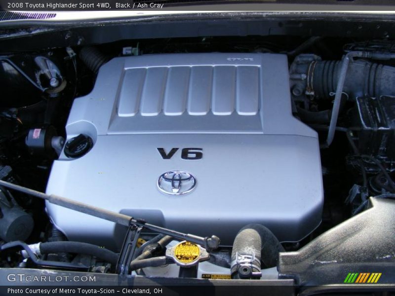 Black / Ash Gray 2008 Toyota Highlander Sport 4WD