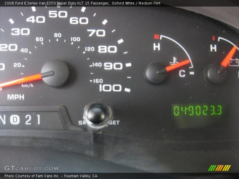 Oxford White / Medium Flint 2008 Ford E Series Van E350 Super Duty XLT 15 Passenger