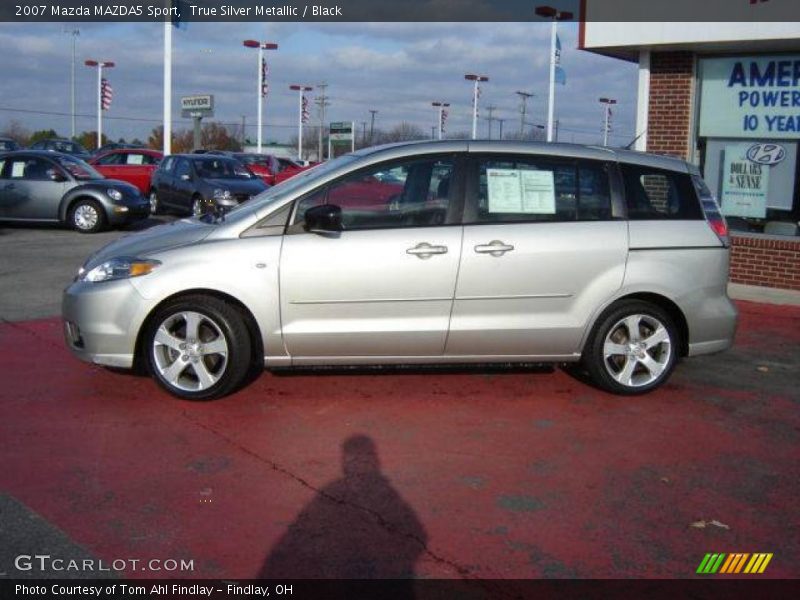 True Silver Metallic / Black 2007 Mazda MAZDA5 Sport