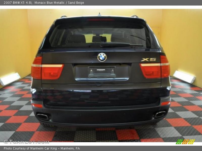 Monaco Blue Metallic / Sand Beige 2007 BMW X5 4.8i