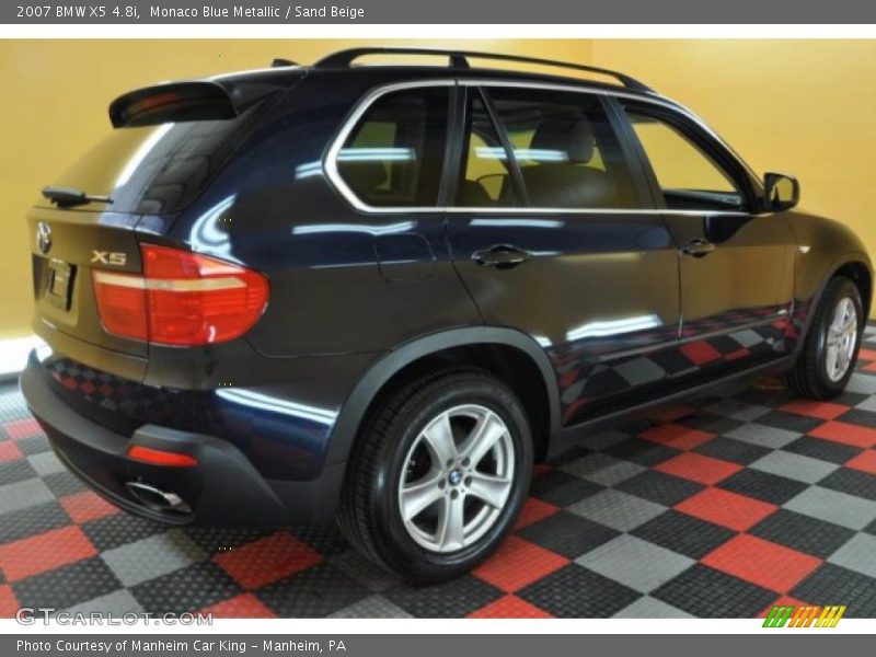 Monaco Blue Metallic / Sand Beige 2007 BMW X5 4.8i
